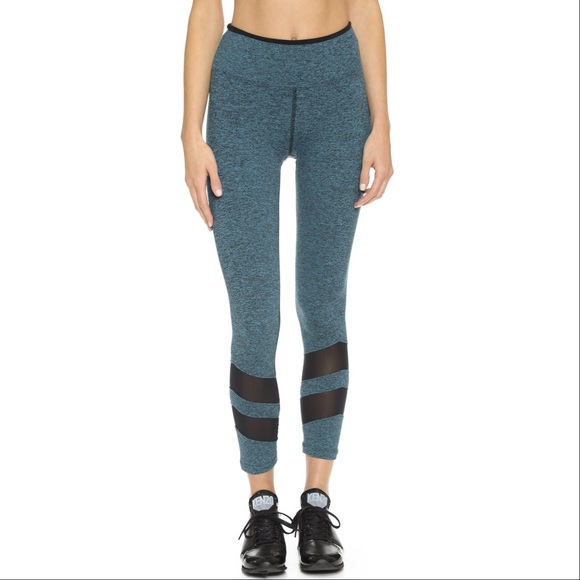 Koral Pants - Sheer Mesh Stripes Activewear Leggings